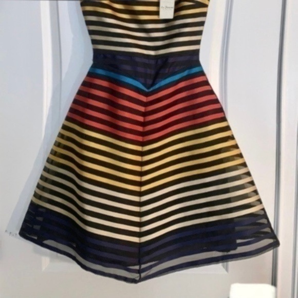 Colorful Striped Dress Fit & Flair - NWT - Picture 3 of 7